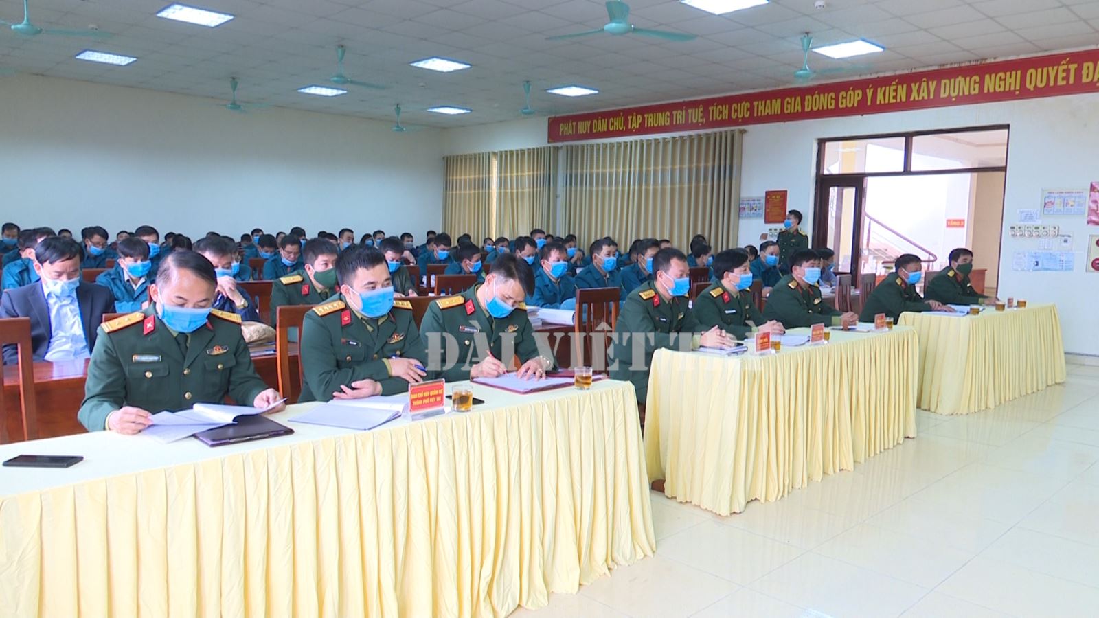 Việt Trì: tập huấn cán bộ dân quân tự vệ năm 2021